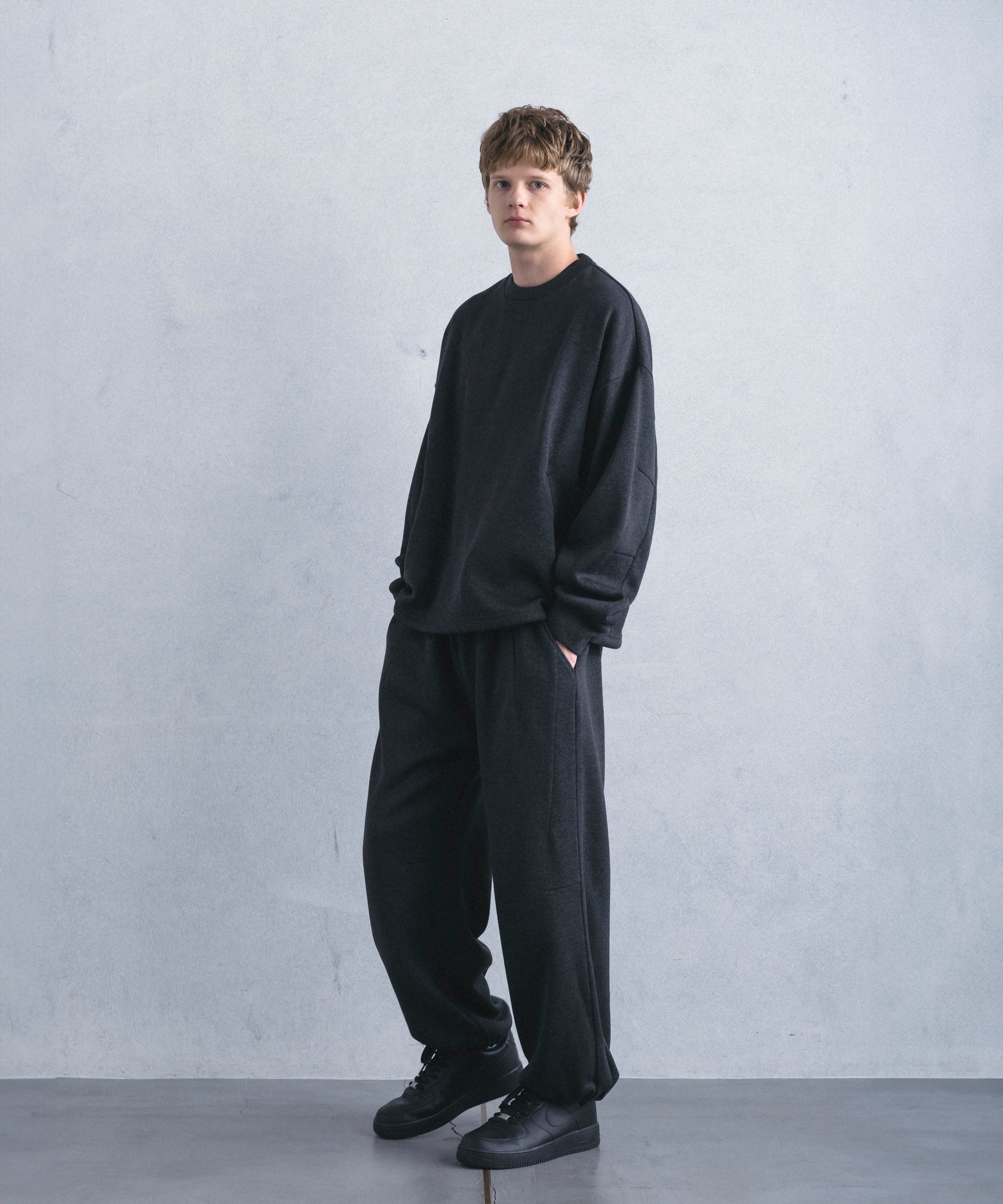 【1月中旬お届け予約商品】CREW NECK FLEECE SHIRT クルーネック フリースシャツ