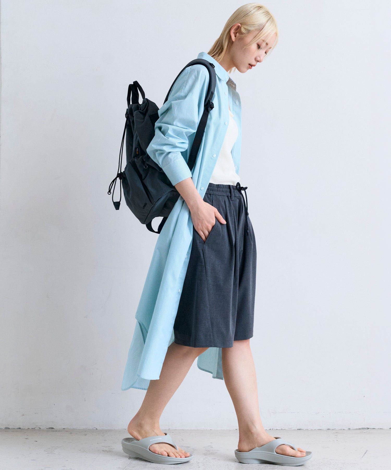 2-TUCK HALF SLACKS / ツータック ハーフスラックス