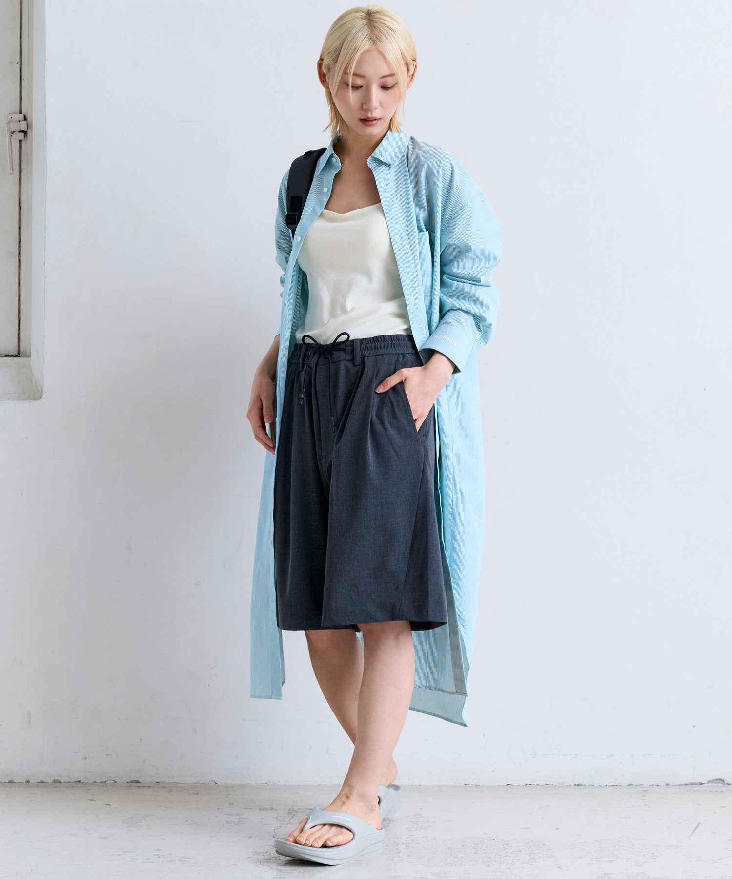 2-TUCK HALF SLACKS / ツータック ハーフスラックス