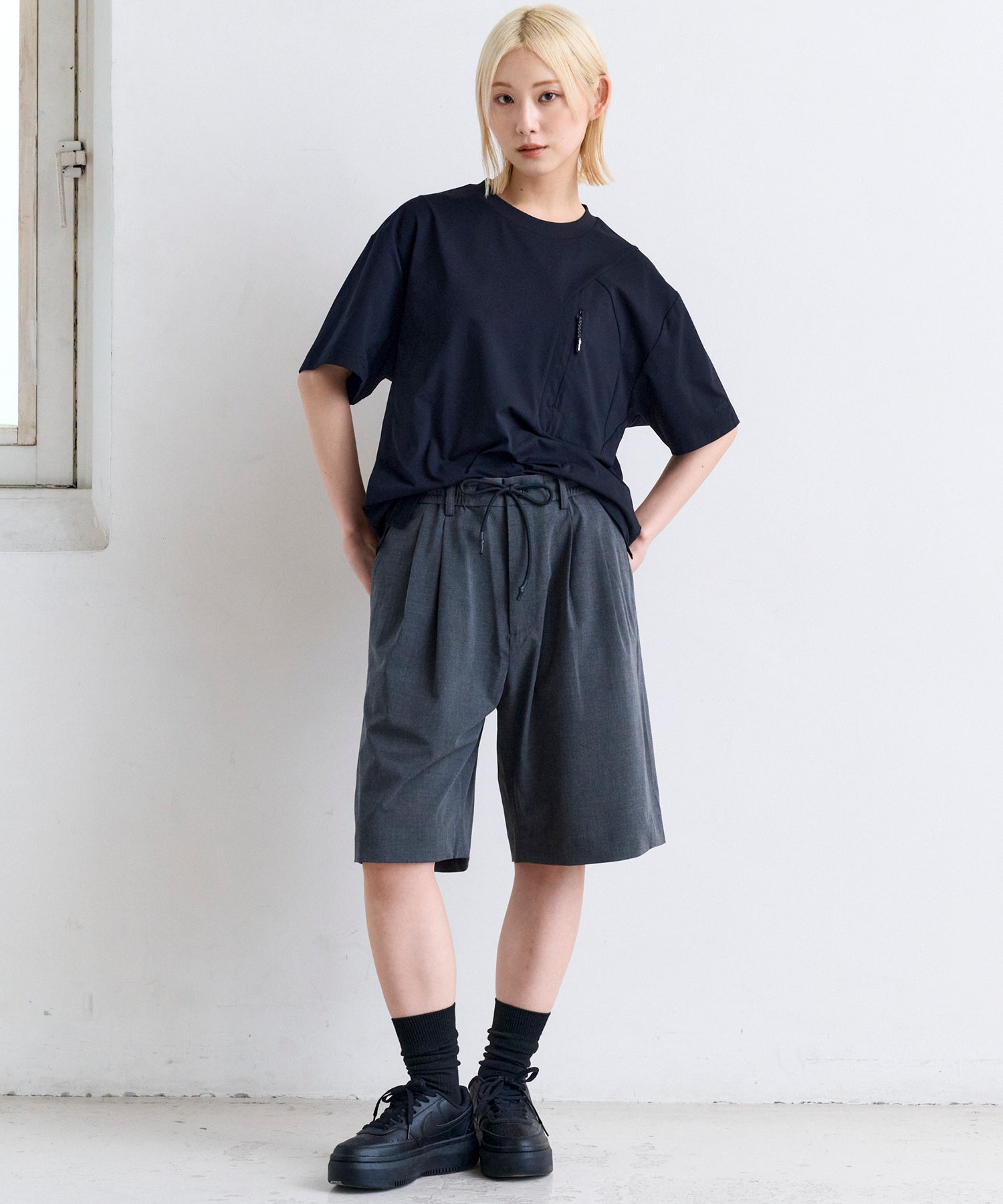 2-TUCK HALF SLACKS / ツータック ハーフスラックス