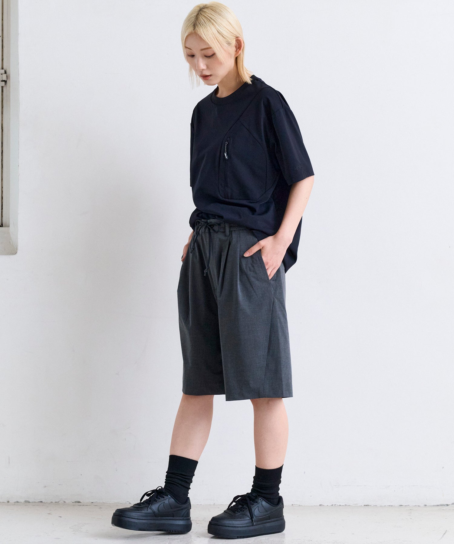2-TUCK HALF SLACKS / ツータック ハーフスラックス