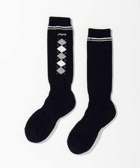 【WOMENS】Argyle Motif Ski Socks / アーガイルモチーフスキーソックス / phenix スキーウェア 26AW