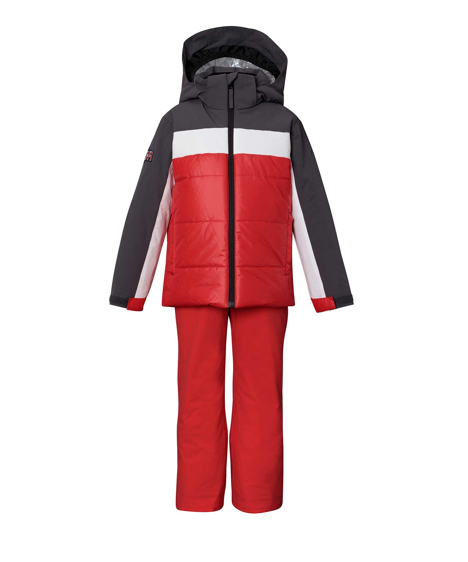 WINTER Treasure Junior Two-piece ESB232P83 Red 140サイズ [スキーウェア 上下セット ジュニア]