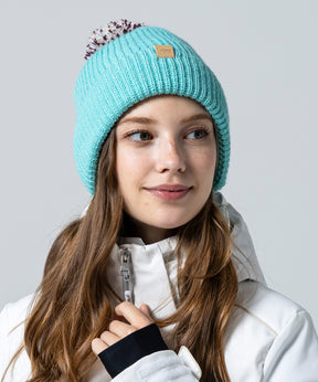 【WOMENS】 Mix Pompon Bright Watch Hat  ミックスポンポンブライトニットハット /phenixスキーウェア 25AW