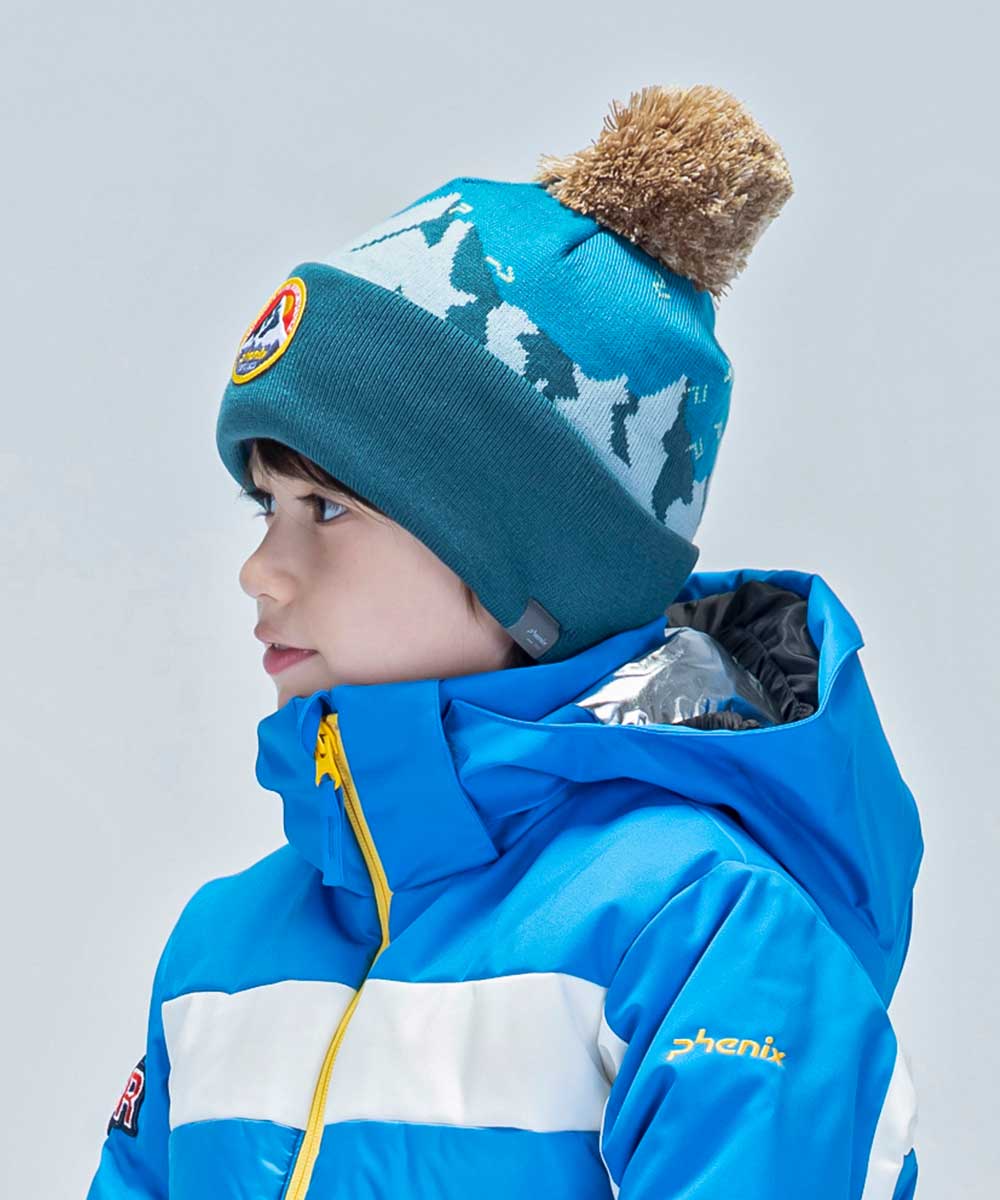 【KIDS/JUNIOR】子供用スキーウェア ニットキャップ Snow Mountain Junior Knit Hat / Jr ACC  /phenixスキーウェア23AW新作