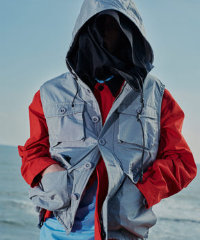 VEST, TYPE P-001 / TECH VINTAGE UTILITY PUFF BALL VEST