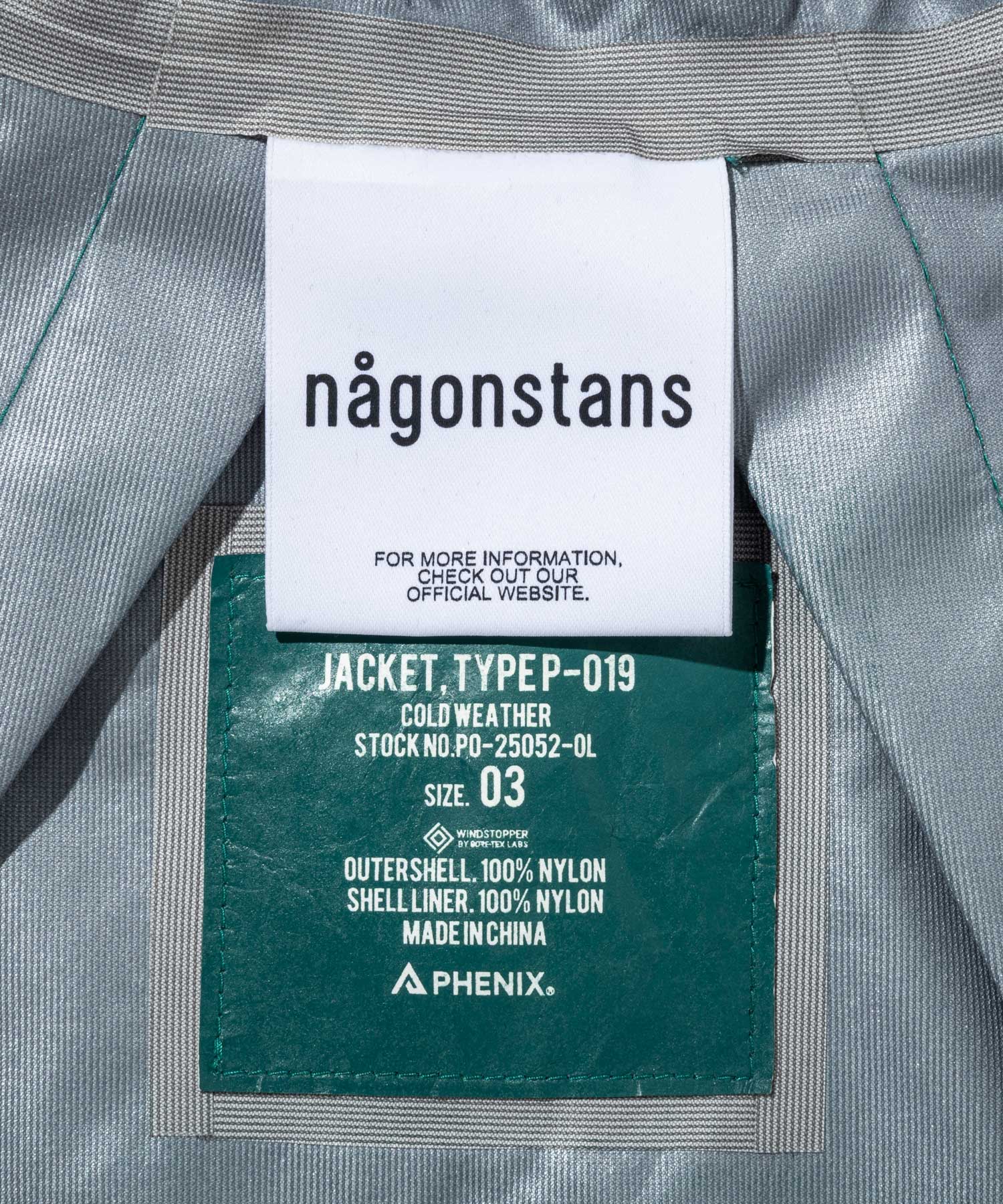 JACKET, TYPE P-012