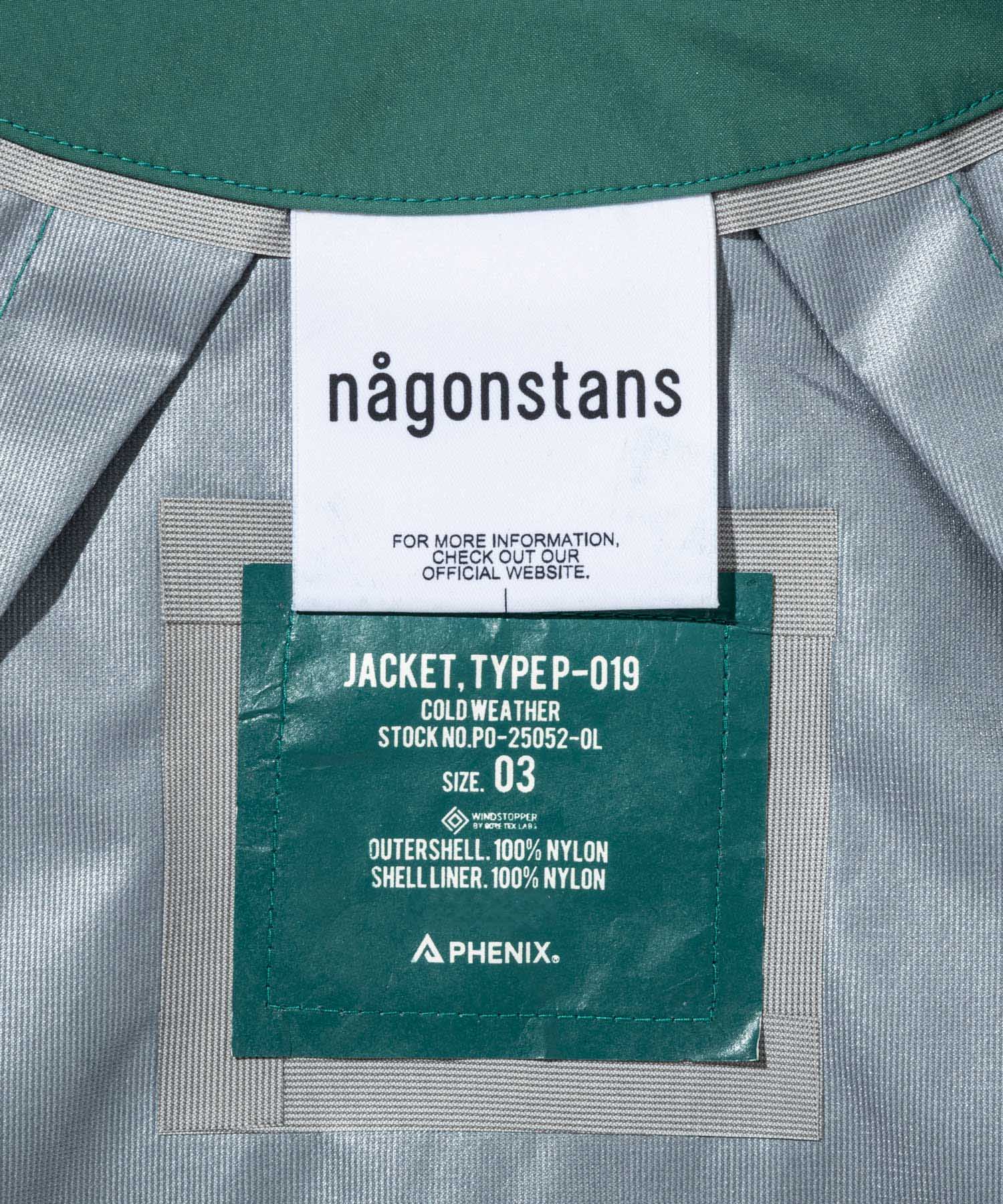 JACKET, TYPE P-012