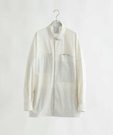 【MENS】Square Pocket Shirts KAR ロングスリーブシャツ ワイドシルエット メンズシャツ / karu-stretch taffeta II / アルクフェニックス