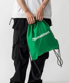 【MENS】ワンポイント ブランドロゴプリント ベーシック ナップザック /inhabitant(インハビタント)