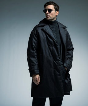 【10月中旬お届け予約商品】WOOL-LIKE LONG DOWN COAT ウールライク ロングダウンコート / WINDSTOPPER® PRODUCTS BY GORE-TEX LABS