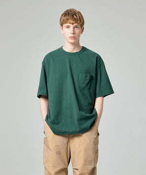 DISTORTED SLOGAN POCKET TEE