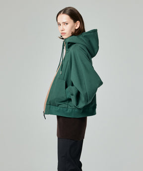AERO STILL BALLOON SLEEVE SHORT HOODIE