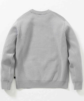 【MENS】HYBRID KNITTED LONG SLEEVE PULL OVER ハイブリッド ニット ロングスリーブ プルオーバー  +phenix(プラスフェニックス)　