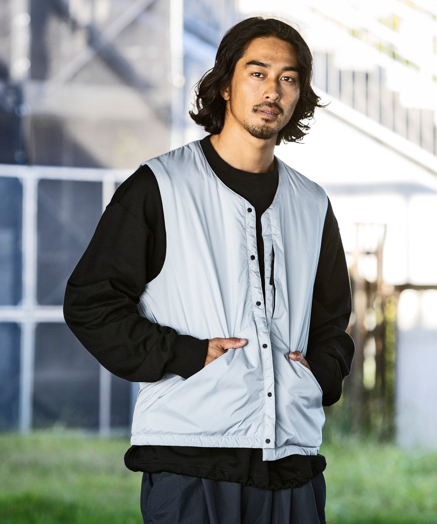 【MENS】INNER DOWN VEST インナー ダウン ベスト 炭素素材グラフェン +phenix(プラスフェニックス)