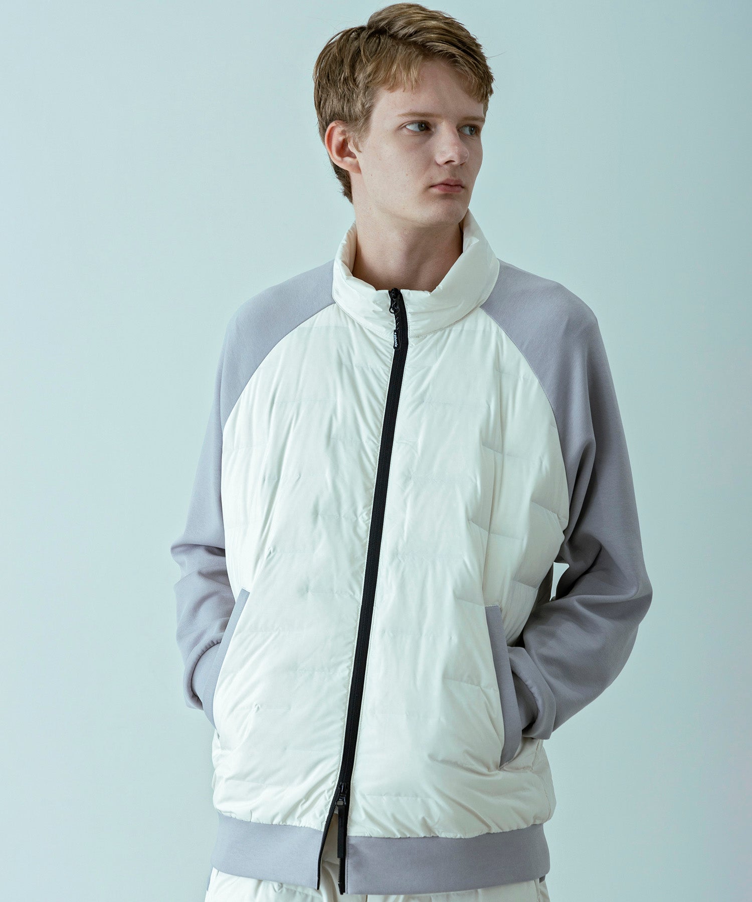 【MENS】HYBRID DOWN JACKET  ハイブリッドダウンジャケット / +phenix(プラスフェニックス)