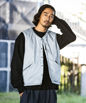 【MENS】INNER DOWN VEST インナー ダウン ベスト 炭素素材グラフェン +phenix(プラスフェニックス)