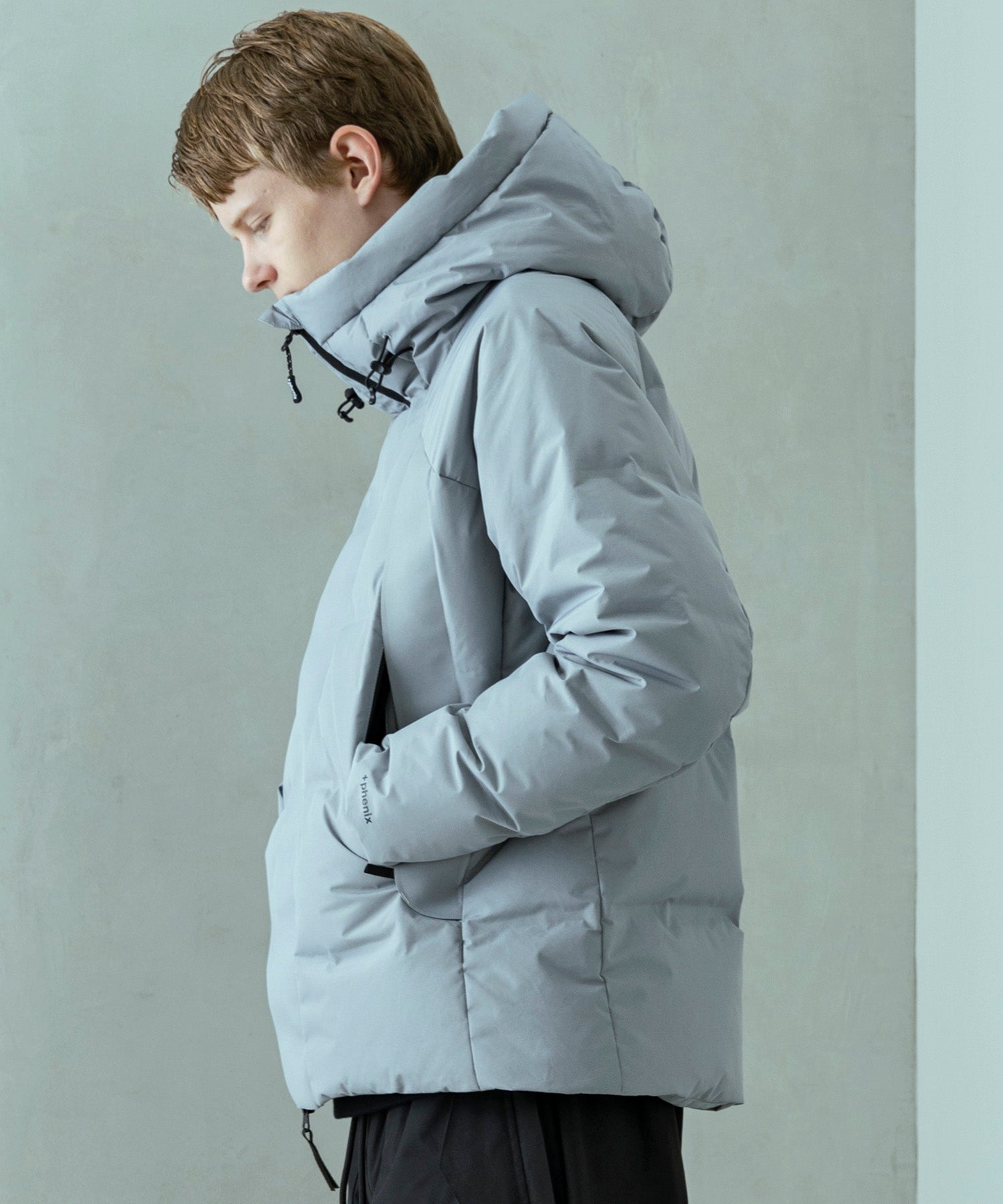 【MENS】FUSED QUILTING DOWN JACKET  フューズドキルティングダウンジャケット ウィンドストッパー / WINDSTOPPER(R) プロダクト by GORE TEX LABS / +phenix(プラスフェニックス)