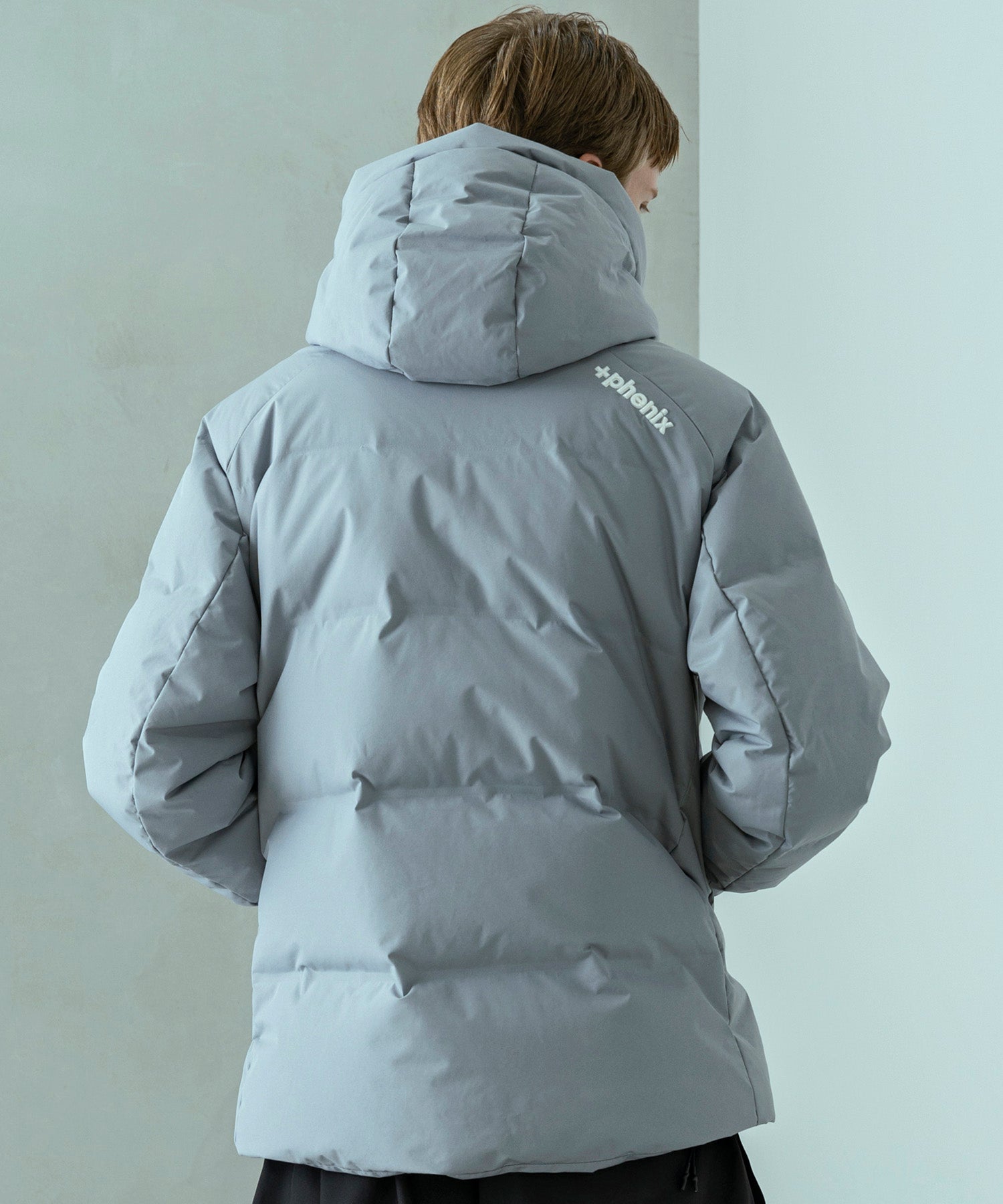 【MENS】FUSED QUILTING DOWN JACKET  フューズドキルティングダウンジャケット ウィンドストッパー / WINDSTOPPER(R) プロダクト by GORE TEX LABS / +phenix(プラスフェニックス)