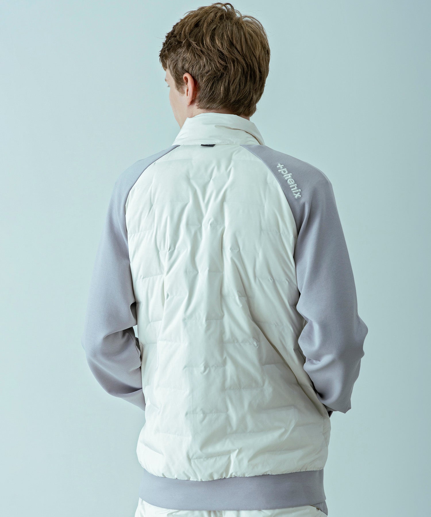 【MENS】HYBRID DOWN JACKET  ハイブリッドダウンジャケット / +phenix(プラスフェニックス)