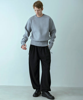 【MENS】HYBRID KNITTED LONG RIB PULL OVER  ハイブリッドニット ロングリブプルオーバー / +phenix(プラスフェニックス)