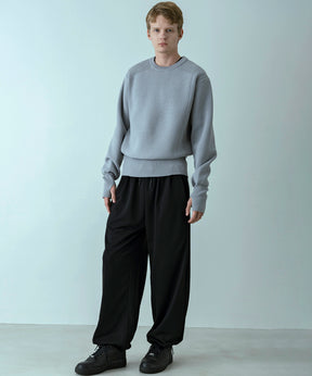 【MENS】HYBRID KNITTED LONG RIB PULL OVER  ハイブリッドニット ロングリブプルオーバー / +phenix(プラスフェニックス)