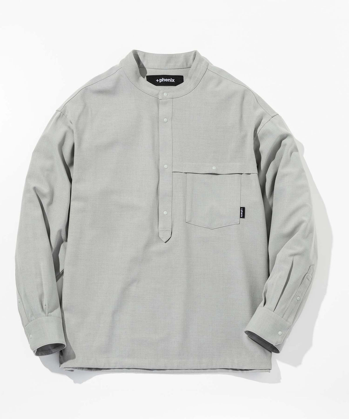 【1月中旬お届け予約商品】PULLOVER BAND COLLAR SHIRT プルオーバーバンドカラーシャツ