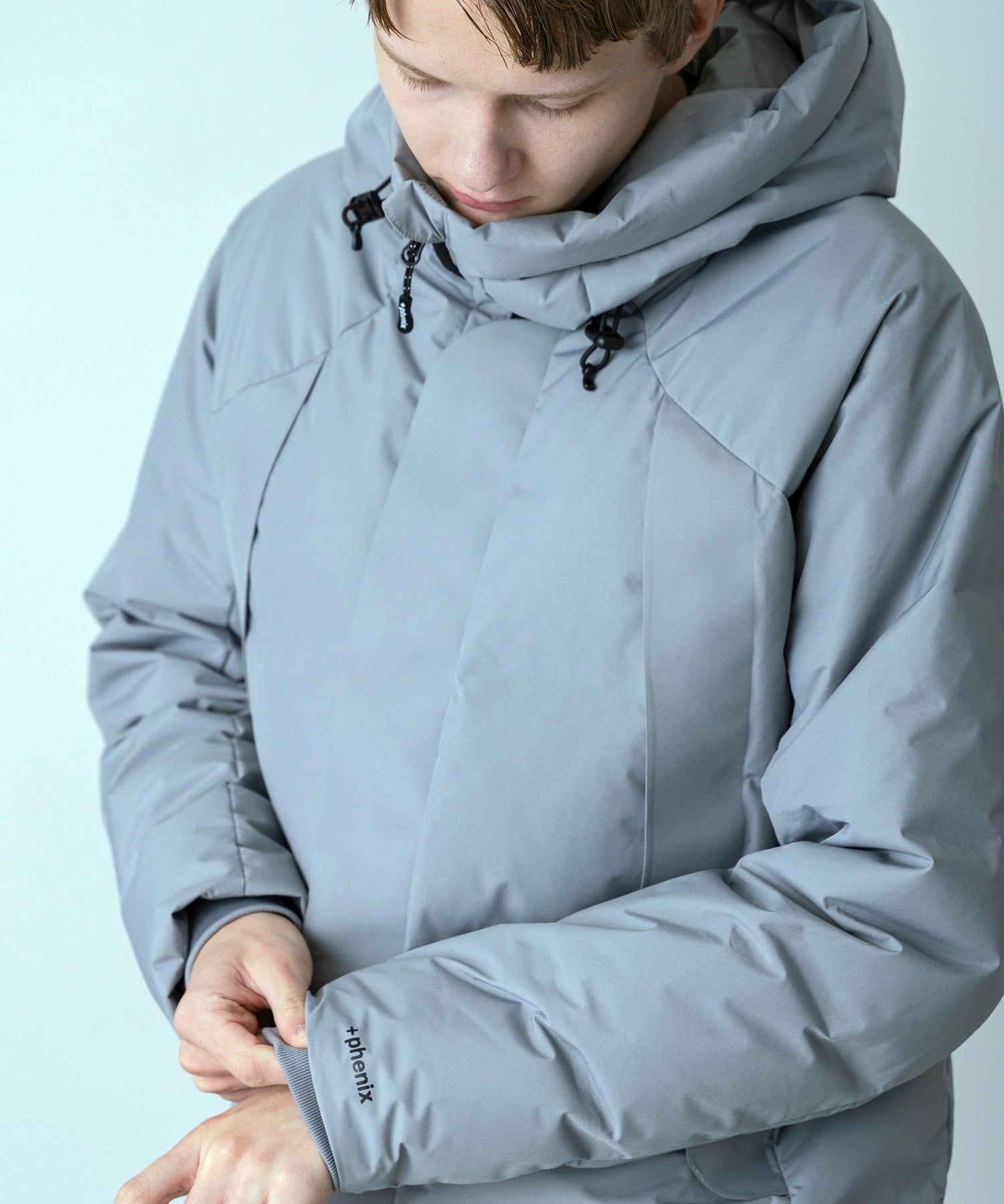 【MENS】FUSED QUILTING DOWN JACKET  フューズドキルティングダウンジャケット ウィンドストッパー / WINDSTOPPER(R) プロダクト by GORE TEX LABS / +phenix(プラスフェニックス)