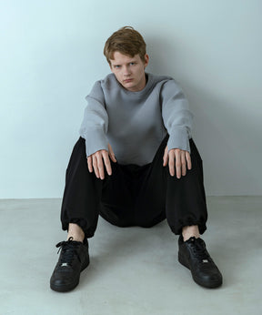 【MENS】HYBRID KNITTED LONG RIB PULL OVER  ハイブリッドニット ロングリブプルオーバー / +phenix(プラスフェニックス)