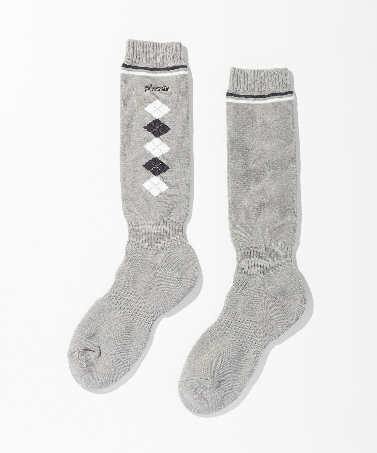 【WOMENS】Argyle Motif Ski Socks / アーガイルモチーフスキーソックス / phenix スキーウェア 26AW