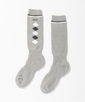 【WOMENS】Argyle Motif Ski Socks / アーガイルモチーフスキーソックス / phenix スキーウェア 26AW