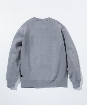 【MENS】HYBRID KNITTED LONG SLEEVE PULL OVER  ハイブリッドニット ロングスリーブプルオーバー / +phenix(プラスフェニックス)