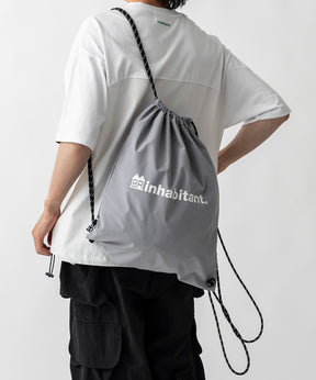 【MENS】ワンポイント ブランドロゴプリント ベーシック ナップザック /inhabitant(インハビタント)