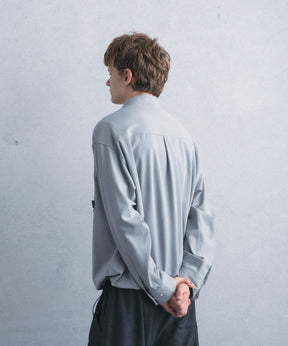 【1月中旬お届け予約商品】PULLOVER BAND COLLAR SHIRT プルオーバーバンドカラーシャツ