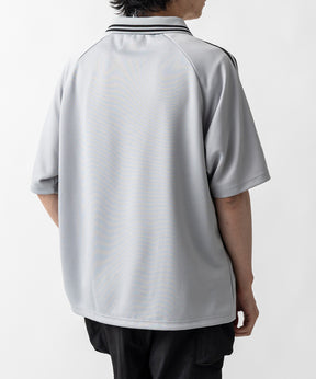 【MENS】ビッグシルエット ユニフォームライク 半袖サッカーTシャツ /inhabitant(インハビタント)