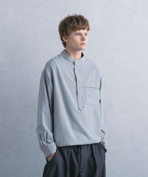 【1月中旬お届け予約商品】PULLOVER BAND COLLAR SHIRT プルオーバーバンドカラーシャツ