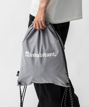 【MENS】ワンポイント ブランドロゴプリント ベーシック ナップザック /inhabitant(インハビタント)
