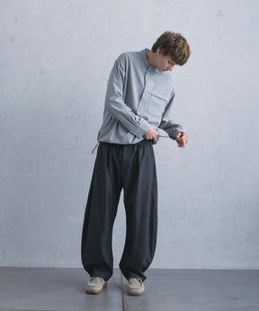 【1月中旬お届け予約商品】PULLOVER BAND COLLAR SHIRT プルオーバーバンドカラーシャツ