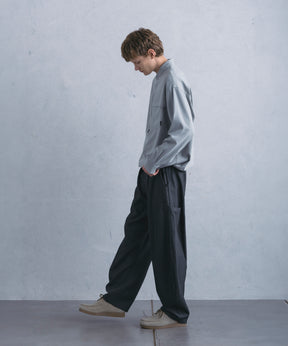 【1月中旬お届け予約商品】PULLOVER BAND COLLAR SHIRT プルオーバーバンドカラーシャツ