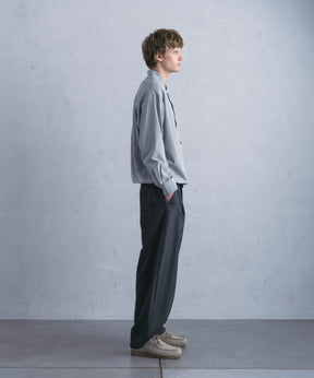 【1月中旬お届け予約商品】PULLOVER BAND COLLAR SHIRT プルオーバーバンドカラーシャツ