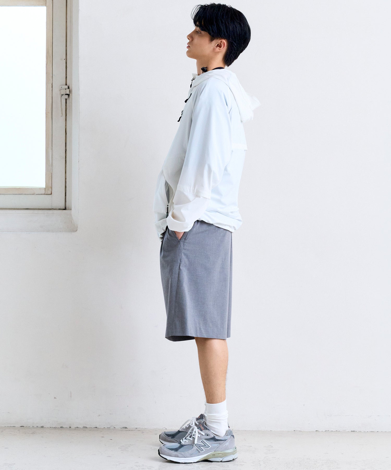 2-TUCK HALF SLACKS / ツータック ハーフスラックス