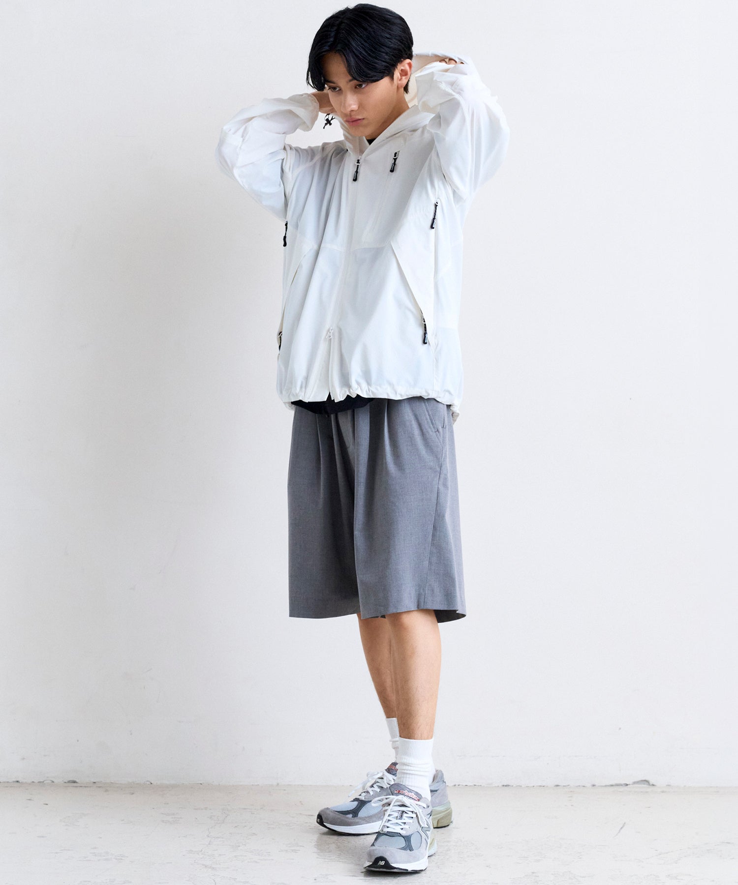 2-TUCK HALF SLACKS / ツータック ハーフスラックス