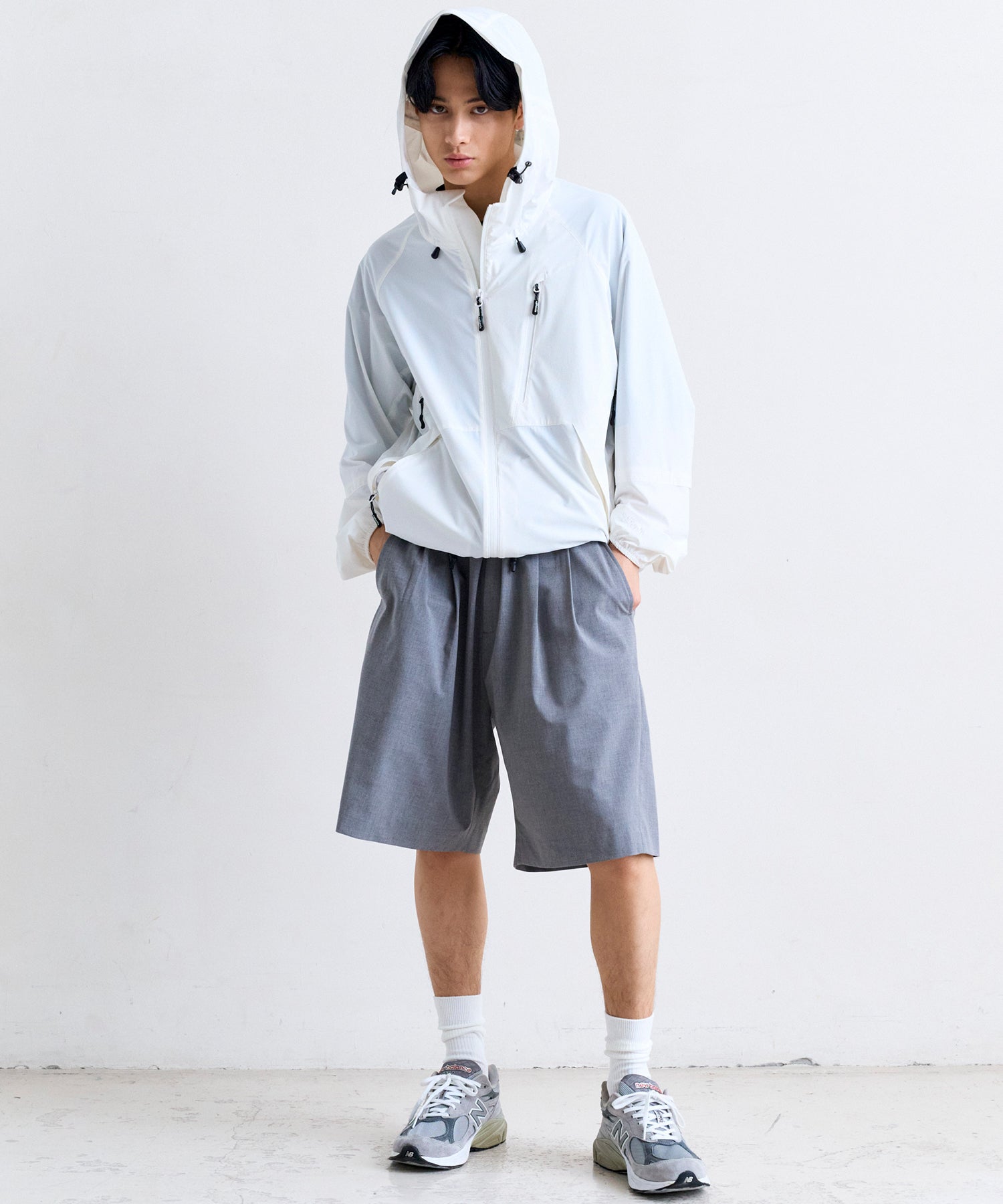 2-TUCK HALF SLACKS / ツータック ハーフスラックス