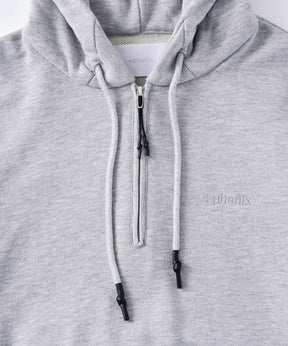 CVC HALF-ZIP SWEAT HOODIE / CVC ハーフジップ スウェットフーディー