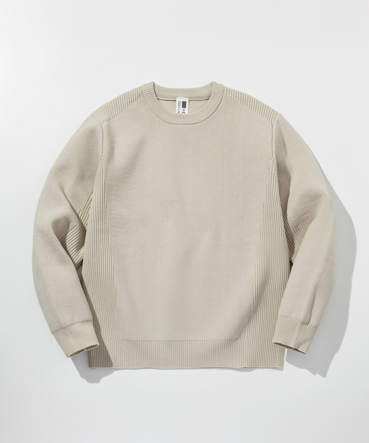 【MENS】HYBRID KNITTED LONG SLEEVE PULL OVER  ハイブリッドニット ロングスリーブプルオーバー / +phenix(プラスフェニックス)