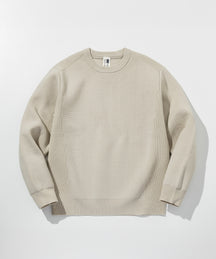 【MENS】HYBRID KNITTED LONG SLEEVE PULL OVER  ハイブリッドニット ロングスリーブプルオーバー / +phenix(プラスフェニックス)