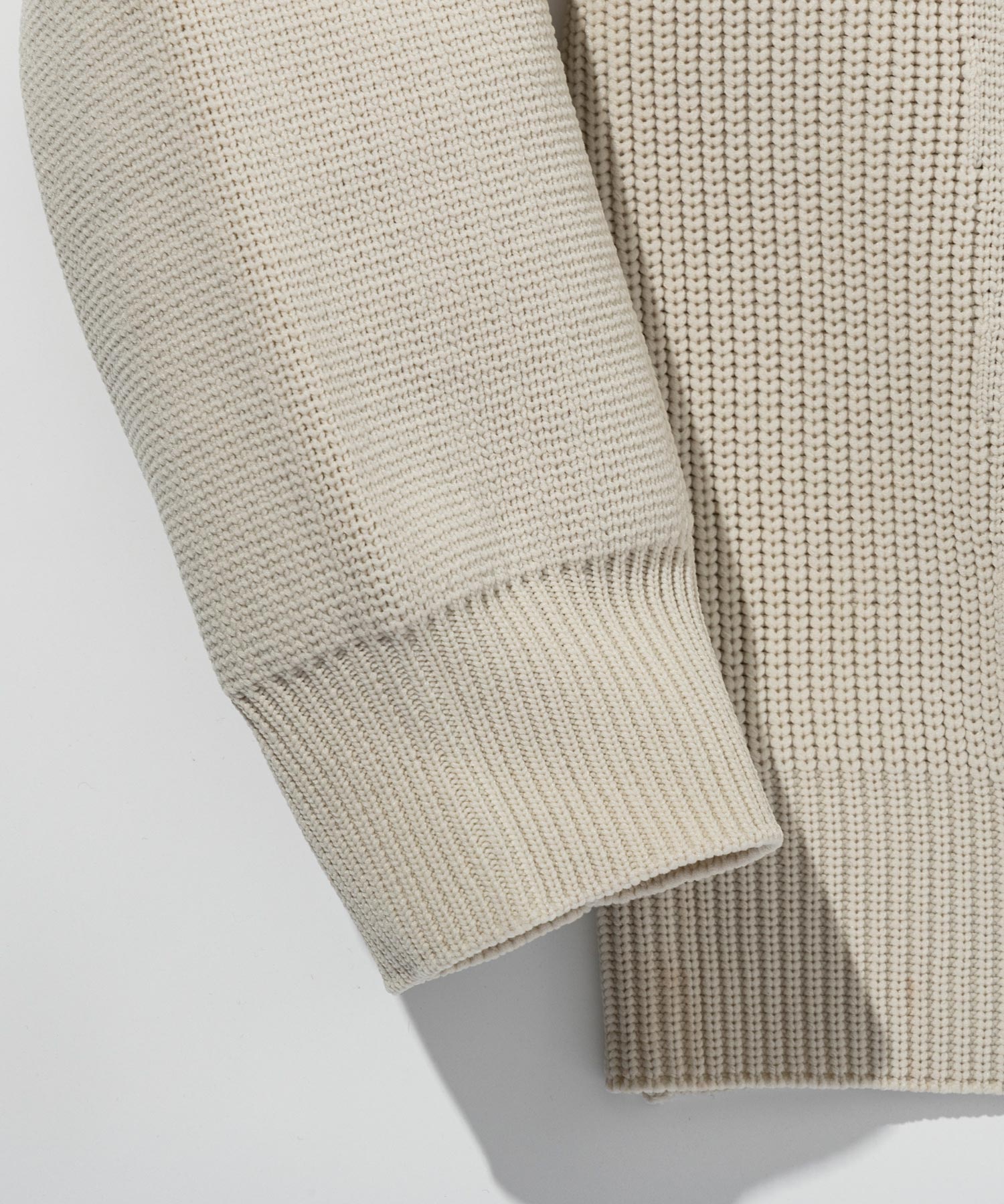 【MENS】HYBRID KNITTED LONG SLEEVE PULL OVER  ハイブリッドニット ロングスリーブプルオーバー / +phenix(プラスフェニックス)