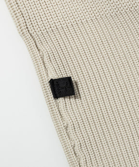 【MENS】HYBRID KNITTED LONG RIB PULL OVER  ハイブリッドニット ロングリブプルオーバー / +phenix(プラスフェニックス)