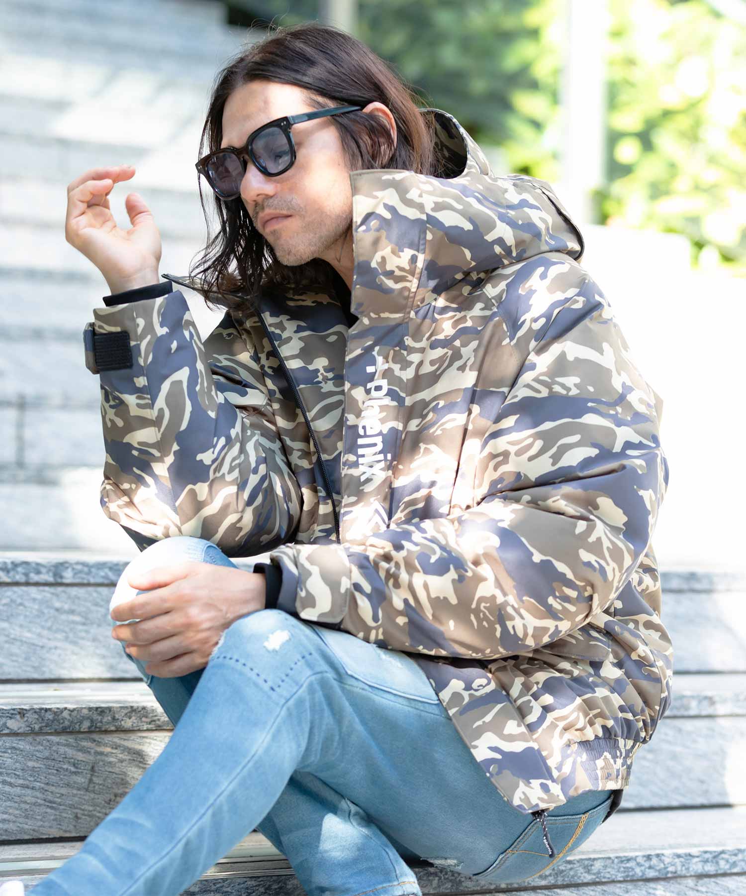 【MENS】ゴアテックスダウンジャケット GORE DOWN BOMBER JACKET /  WINDSTOPPER(R) プロダクト by GORE TEX LABS ゴアテックスウェア テックウェア アーバンアウトドア 高機能ウェア +phenix(プラスフェニックス)