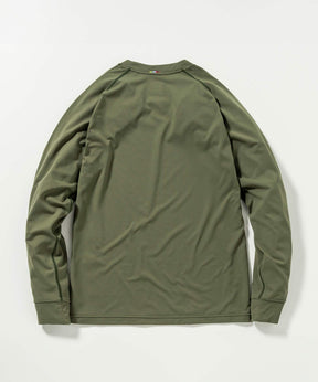 【MENS】クルーネック長袖Tシャツ メンズTシャツ 速乾 ストレッチ 快適 抗菌 防臭 ティーシャツ インナー / phenix outdoor(フェニックスアウトドア)